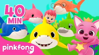 👶 Bebefinn Ama a Família Tubarão ❤️ | @Bebefinn  | + Compilação | Pinkfong Canções para crianças​