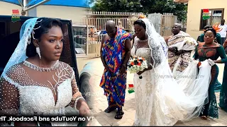 Watch How Tima Kumkum arrived at her white wedding today