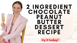 2 Ingredient Chocolate Peanut Butter Dessert Recipe