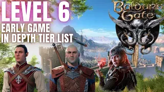 Level 6 Early Game Class/Subclass Tier List Baldur's Gate 3