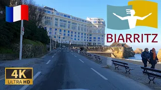 DRIVING BIARRITZ, Nouvelle-Aquitaine, FRANCE, Scenic drive I 4K 60fps