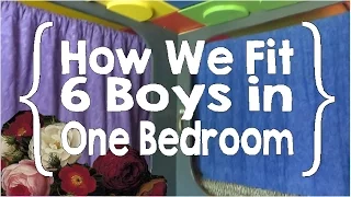 Boys' Room - How We Fit 6 Boys in One Bedroom (Large Family, Small House Organization pt. 9)
