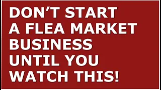 How to Start a Flea Market Business | Free Flea Market Business Plan Template Included