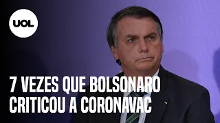 Bolsonaro x Coronavac: Sete vezes que o presidente criticou a vacina contra covid-19