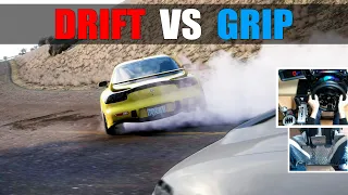 Inital D FD3S RX7 Drift vs Grip (Steering Wheel w/900°) - Forza Horizon 5