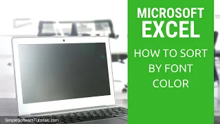 How to Sort by Font Color in Excel