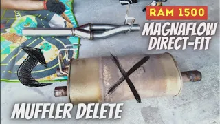Magnaflow direct-fit muffler delete on 2009-2018 5.7 1500