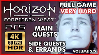 HORIZON FORBIDDEN WEST - FULL GAME Walkthrough Part 5 [4K 60FPS PS5 HDR] VERY HARD - No Commentary