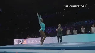 Simone Biles lands never-before-done move