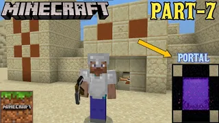 Making portal and finding treasure in temple/Minecraft part 7 in tamil/on vtg!