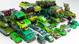 Green Color Transformers Carbot Tobot Megatron Tank Army 40 Vehicles Transformation Robot Car Toys