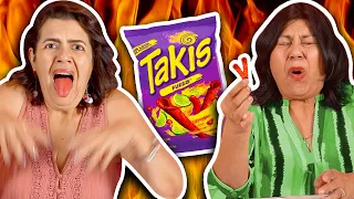 Mexican Moms Rank the HOTTEST Snacks! (Compilation)