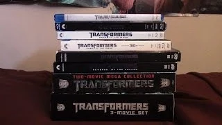 My ENTIRE Transformers Movie Collection on Blu Ray and DVD