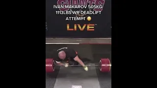 Ivan Makarov 1113lb/505kg WR Deadlift Attempt #shorts