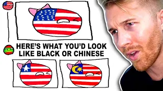 Black or Chinese... (Countryballs)