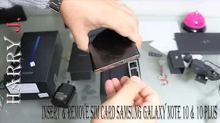 INSERT & REMOVE SIM Card Samsung Galaxy NOTE 10 & 10 Plus