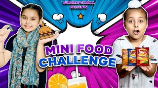 Mini food challenge | We ate mini food items | @gursiratcheema