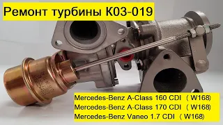 Ремонт турбины на Mercedes-Benz A-Class 160/170 CDI (W168), Vaneo 1.7 CDI