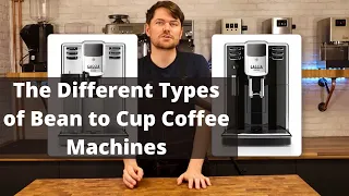 The different types of bean to cup coffee machines