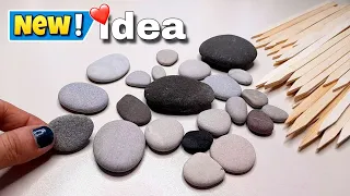 I Made the World's Cutest Idea with Pebbles! There is no such beauty 👍😍