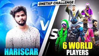 💥 Hariscar Squad Back 1 vs 6 World Player ( Desert Eagle ) Challenge Only 😮  FreeFire