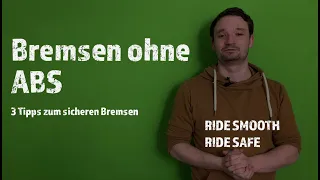 Sicher Bremsen ohne ABS | 3 Tipps zum sicheren und schnelleren Bremsen