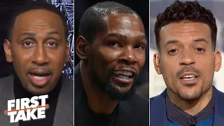 Stephen A. and Matt Barnes discuss Kevin Durant's stance on marijuana in the NBA | First Take