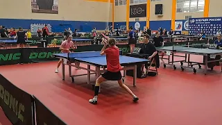 Петровская Арина - Кузнецова Дарья #настольныйтеннис #tabletennis