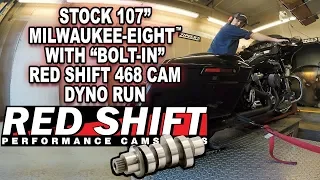 DYNO RUN: Stock 107 Milwaukee-Eight with Bolt-In Red Shift 468 Cam