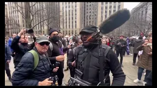Cameraman gets angry at trumps indictment I take photos of him angry