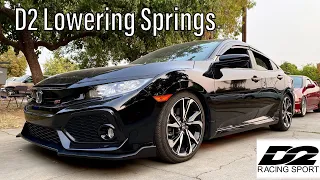 10th Gen Civic Si Gets Lowered on D2 Springs!