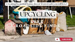 BEST Ways to Upcyle FREE Roadside Trash into Stunning Home Decor!  #homedecor #diyhomedecor #diy