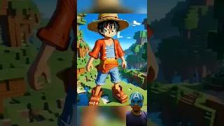 One piece but minecraft 💥One piece Character lab | cartoon final amazing #onepiece #luffyonepiece