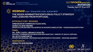 OutSpoken Webinars: The Biden administration’s drug policy strategy and lessons from Portugal