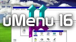 uMenu 16 - A Simple Shell Replacement for Windows 3.x (Overview & Demo)