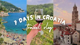 CROATIA IN JULY the BEST 7 DAY ROAD TRIP travel vlog (ISTRIA, PLITVICE, SPLIT, HVAR, DUBROVNIK)