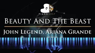 Ariana Grande & John Legend - Beauty and the Beast - Piano Karaoke / Sing Along Cover with Lyrics