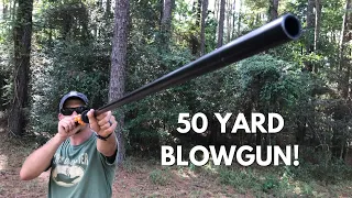 Shooting a Blowgun out to 50 Yards!