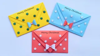 Sobre Feliz Navidad | Tarjeta de invitación de Navidad | Cómo hacer un sobre para cartas