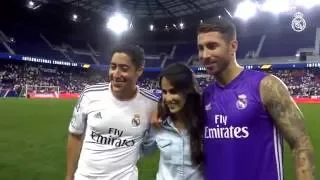 Sergio Ramos made one young fan very happy with this gift after training