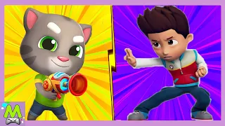 Talking Tom Blast Park vs Paw Patrol High Runner.Говорящий Том против Райдера.Какая Игра Круче