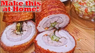 CRISPY PORK BELLY ROLL | do not Boil in Water! I will show you Secret how to Cook w/o OVEN!