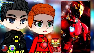 Justice League Reacting to Iron Man as New Member of the League | MCU | Gacha club/life