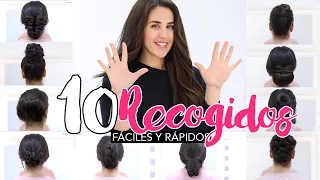 Los 10 mejores peinados y recogidos fáciles, rápidos y bonitos | Patry Jordan