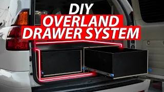 How to build the Ultimate Overland Drawer System with Sleeping Platform for camping! Part 1