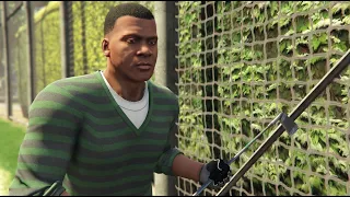 Engaged in a round of golf in Grand Theft Auto V.