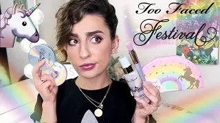 Too Faced Unicorn Collection! Try On & Swatches!