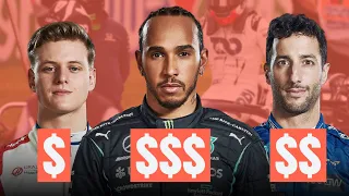 How much money do the 2021 Formula 1 drivers make?