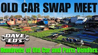 Exploring the HUGE Spring Canfield Swap Meet with Tons of Valuable Old Cars and Parts