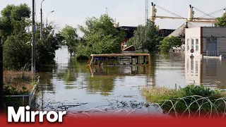 Flooding in Ukraine following dam destruction